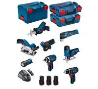 BOSCH Kit 12V BMK8-28BD3 (GSR 12V-15+GDR 12V-105+GKS 12V-26+GWS 12V-76+GST 12V-70+GOP 12V-28+GSA 12V-14+GLI 12V-80+3 x 2,0Ah)