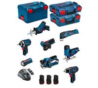 BOSCH Kit 12V BMK8-28DD3 (GSR 12V-15+GKS 12V-26+GWS 12V-76+GST 12V-70+GOP 12V-28+GSA 12V-14+GLI 12V-80+GHO 12V-20)