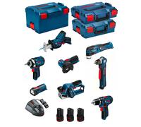 BOSCH Kit 12V BMK8-28ED3 (GSR 12V-15 + GDR 12V-105 + GWB 12V-10 + GWS 12V-76 + GOP 12V-28 + GSA 12V-14 + GHO 12V-20)