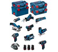 BOSCH Kit 12V BMK9-28DD3 (GSR 12V-15+GDR 12V-105+GKS 12V-26+GWS 12V-76+GST 12V-70+GOP 12V-28+GSA 12V-14+GLI 12V-80+GHO 12V-20)