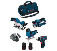 BOSCH Kit 12V BMKB4-28AD2 (GKS 12V-26 + GST 12V-70 + GHO 12V-20 + GSR 12V-15 + 2 x 2,0 Ah + GAL1230CV + HDBAG)