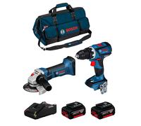BOSCH Kit 18V BK208BAG (GSR 18V-60 C + GWS 18-125 V-LI + 2 x 4,0 Ah + GAL18V-40 + Borsa)