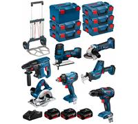 BOSCH Kit 18V BK702 (GST18V-LIS+GKS18V-LI+GBH18V-21+GWS18-125V-LI+GSR18V-55+GSA18V-LIC+GDX18V-180+ 3x5,0Ah+GAL18V-40+6xL-Boxx)