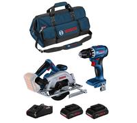 BOSCH Kit BK2025BAG (GSB 18V-45 + GKS 18V-57-2 + 2 x 4,0 Ah ProCORE + GAL18V-40 + HDBAG)
