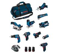 BOSCH Kit BMKB10-28CD3 (GSR12V-15+GTB12V-11+GDR12V-105+GWS12V-76+GST12V-70+GKS12V-26+GOP12V-28+GSA12V-14+GLI12V-80+GHO12V-20...)