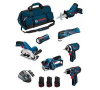 BOSCH Kit BMKB7-28DD3 (GSR 12V-15+GDR 12V-105+GKS 12V-26+GOP 12V-28+GSA 12V-14+GLI 12V-80+GHO 12V-20 +3x2,0Ah +GAL1230CV +HDBAG)