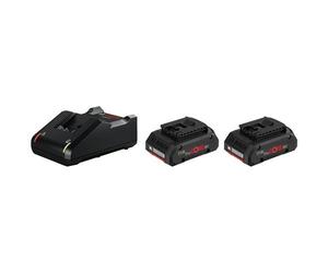 Bosch Professional Caricabatterie 18V starter kit con 2 batterie 4Ah PROCORE