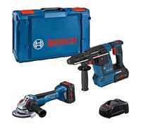 Bosch Professional Combo Kit Gws 18V-10 P + Gbh 18V-26 (Incl. 2 Batterie Procore18V 5.5Ah, Caricabatteria Gal 1880 Cv, in L-Boxx)
