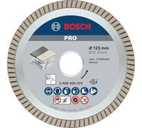 Bosch Professional Disco diamantato Best for Ceramic Extra-Clean Turbo, ceramica, 125 x 22, 23 x 3 mm, accessorio per smerigliatrice angolare, nero