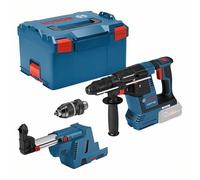 Bosch Professional GBH 18V-26F + GDE SDS-Plus-Martello perforatore a batteria 18 V Li-Ion senza batteria, senza caricat