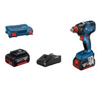Bosch Avvitatore a percussione a batteria GDX 18 V-200 con 2x batterie GBA 18 V 4,0 Ah in L-Case Quantità:1