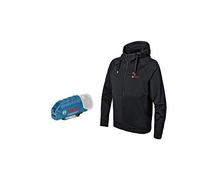 Bosch Abbigliamento riscaldabile GHH 12+18V XA: adattatore batteria, GAA 12V-21 Professional, tg.S Quantità:1