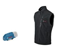 Bosch Professional Heated Vest GHH 12+18V XA (inc. USB Charging Adapter GAA 12V-21, Without Rechargeable Battery, in Cardboard Box)