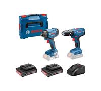 BOSCH Kit GSB 18V-21 + GDR 18V-160 (2 x 2,0 Ah + AL1820CV + L-Boxx 136)