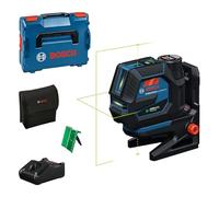 Bosch Professional Laser combinato GCL 12V-50-22 CG (raggio d'azione fino a 50 m con ricevitore, Dual Power, app Levelling Remote, attacco RM 20, GBA 12V 2.0Ah, GAL 12V-40, custodia, L-Boxx 136)