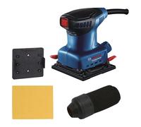 Bosch Professional Levigatrice rotoorbitale GSS 140 (motore da 220 W, vibrazioni 3,4 m/s2, incl. sacchetto raccoglipolvere, piastra di punzonatura, foglio abrasivo C411)