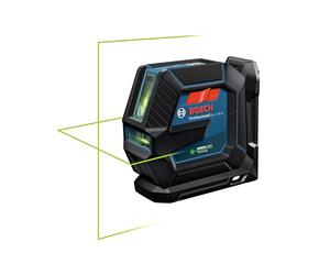 Bosch Professional Livella Laser GLL 2-15 G,laser verde, da interno, supporto LB 10, raggio d'azione visibile fino a 15 m, 4x batterie AA, confezione in cartone