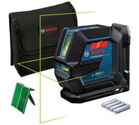 BOSCH - Professional Livella Laser Gll 2-15 G (laser Verde, Supporto Lb 10, Raggio D'azione Visibile: Fino A 15 M, 4x Batterie Aa, Confezione In Carto