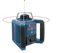 Bosch Professional Livella Laser Rotante GRL 300 HV (Laser Rosso, Ricevitore Laser LR 1, staffa, Raggio D'Azione: Fino A 300 m (Diametro), batterie ricaricabili 2xD, 1x9V, adattatore batteria, L-Boxx)