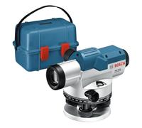Bosch Professional Livella Ottica GOL 32 G (Ingrandimento 32X, Unità di Misura: 400 Gon, Raggio D'Azione: Fino A 120 m, Asta Metrica GR 500, Treppiede BT 160, In Valigetta)
