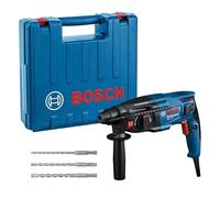Bosch Professional Martello perforatore GBH 2-21 (con SDS plus, incl. 3 punte SDS plus (6/8/10 mm), impugnatura supplementare, panno, asta di profondità, in valigetta)