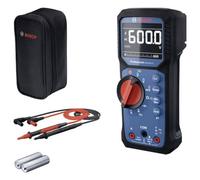 Bosch Professional Multimetro GDM 600-15 (True RMS, LCD invertito, misura frequenza/continuità/resistenza/capacità, Min/Max/Media, puntali MS 90)