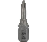 Bosch Professional PH1 - Punta per cacciavite, Blu/Rosso, 25 mm, 3 pezzi