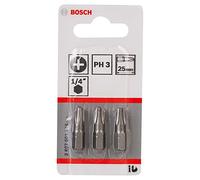 Bosch Bit per cacciavite extra duro, PH 3, 25mm Quantità:3