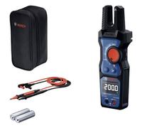 Bosch Professional Pinza Amperometrica a forcella GFM 1000-15 (True RMS, misura fino a 200 A AC, rilevatore di tensione senza contatto, compatibile con gancio magnetico MH 1, 2 x 1,5 V LR06 (AA))