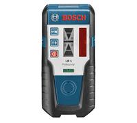 Bosch Professional Ricevitore Laser LR 1 (Laser Rosso, 1 Batteria da 9V, Staffa, Raggio D'Azione: 0-200 m)