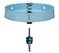 Bosch Professional Sega a Tazza Sheet Metal (Ø 152 mm) + 1x Power Change Plus Adapter (Bussola 3/8“ esagonale, Punta HSS-Co Ø 7.15 x 65 mm)