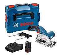 Bosch Professional Sega Circolare a Batteria GKS 12V-26, 12V, 2 batterie da 2.5 Ah, caricabatterie, Ø foro lama: 15 mm, in L-Boxx