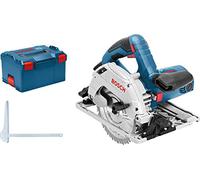 Bosch GKS 55+ GCE 16,5 cm Nero, Blu, Rosso, Argento 4700 Giri/min 1350 W