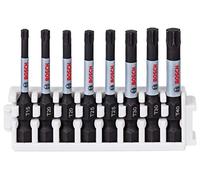 Bosch Professional Set Bosch Professional da 8 pz. di Bit Avvitamento Impact Control (Pick and Click, Accessorio per Avvitatore a Impulsi), 50 mm