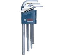 Bosch Set di Chiavi a Brugola - 9 Pezzi - Hex