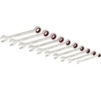 Bosch Professional Set di Chiavi a Cricchetto da 10 Pezzi (Misure Incluse 8, 10, 12, 13, 14, 15, 16, 17, 18 e 19 Mm)