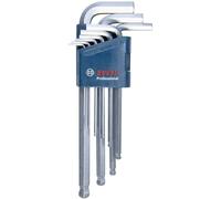 Bosch Set di Chiavi a Brugola - 9 Pezzi - Hex