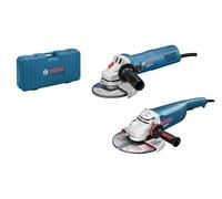 Bosch Professional Set di smerigliatrici angolari GWS 22-230 P + GWS 880 (in valigetta), blu