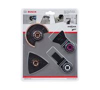Bosch Professional Set per piastrelle da 4 Pezzi, malta e adesivo per piastrelle, Starlock, accessori per utensili multifunzione