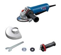 Bosch Professional Smerigliatrice angolare a filo GWS 12-125 P (Ø disco: 125 mm, 1200 W, incl. impugnatura supplementare Vibration Control, cuffia protettiva, chiave a due perni)