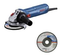 Bosch Professional Smerigliatrice angolare GWS 12-125 (Ø disco: 125 mm, potenza 1.200 W, protez. riavvio accidentale, incl. mola, cuffia protez., dado serraggio, impugnatura suppl. standard)