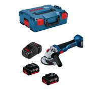 Bosch professional smerigliatrice angolare gws 18v-10 + 2 batterie 5.0ah + un ca