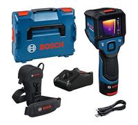 Bosch professional Termocamera GTC 12V-450-13 (risoluzione 256x192 px, da -20°C a +450 °C, doppia fonte di alimentazione, GBA 12V 2,0 Ah, GAL 12V-40, custodia, cavo USB-C®, L-Boxx)