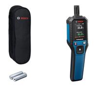 Bosch Professional Termoigrometro GDH 1-17 (letture in tempo reale, display LCD a colori ad alto contrasto, protezione IP65, carcassa in gomma, 2 batterie AA, custodia)