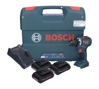 Bosch Professional Trapano Avvitatore a Batteria GSR 18 V-55 (Con 3 Batterie Procore, Caricatore GAL 18 V-40, in Caso di L-Case)