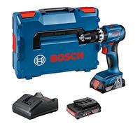 Bosch Professional Trapano avvitatore a percussione a batteria GSB 18V-45 da 18 V (velocità di rotazione di 1.900 giri/min, incluse 2 batterie GBA da 2,0 Ah, caricabatterie GAL 18V-20, L-BOXX)