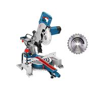 Bosch Professional Troncatrice Radiale GCM 80 SJ (1.400 Watt, Ø Lama: 216 mm, incl. 2x Lame circolari, Chiave a Brugola)