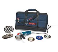 Bosch Professional X-LOCK Sytem Bundle Universal Kit + Minismerigliatrici Angolari con X-LOCK GWX 750-115, per Multi Material, Metallo, Ceramica, Ø 115 mm, Accessori Smerigliatrice Angolare
