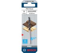 Bosch 1x Punta elicoidale per legno PRO Wood (per Legno tenero, Legno duro, Ø 5,00 mm, Professional Accessorio Trapano)