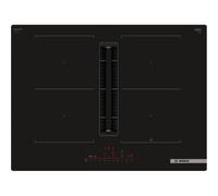 Bosch Serie 6 PVQ711H26E piano cottura Nero Da incasso 71 cm Piano cottura a induzione 4 Fornello(i) Cappa da incasso